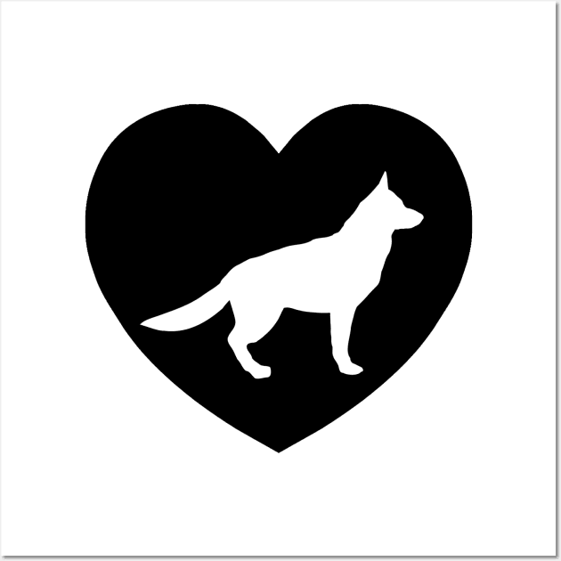 German Shepard Love | I Heart... Wall Art by gillianembers